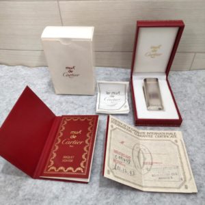 カルティエ　ガスライター　着火確認済み　C09498　シルバー